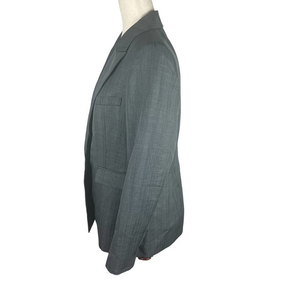 LE‎ SUIT ONE BUTTON CAREER BLAZER IN GRAY NWOT WOMEN'S SIZE 10P - Picture 4 of 15